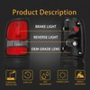 MiKaFex Tail Light Assembly Compatible With 1994-2001 Dodge Ram 1500