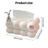 Decorative Tissue Box with Beaded Feet Cosmetic Tissue Box, White,