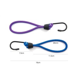 Bungee Cord with Hooks Heavy Duty Set by Garloy,10 Pcs 8 Inch Durable Rubber Canopy Ties Ideal for Tarps, Tents, Wire Racks, and Other Camping Accessories