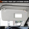 Right Passenger Side Sun Visor for 2010-2023 Toyota 4Runner Grey