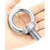 QWORK Shoulder Lifting Ring Eye Bolt, 5 Pack 304 Stainless