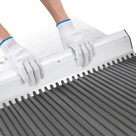 Mxmoonfree Tile Tools Tile Trowel 75cm/30inch Square Notch Trowel, Perfect for Large Tiles Flooring Thick Bed Mortar Tiling Masonry Hand Trowel