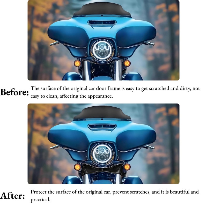AC-MTORC Batwing Outer Fairing Lower Trim Skirt for Harley Touring