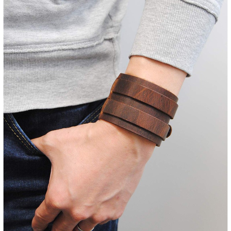 axy Broad Series LAB1-5! Genuine Leather Bracelet Surfer Bracelet for