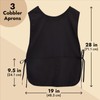 Cobbler Aprons with Pockets, Unisex Work Smocks (3 Pack, 19