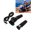 1Pair E Bike Throttle Grip 4 Lights Double Circle Accelerator