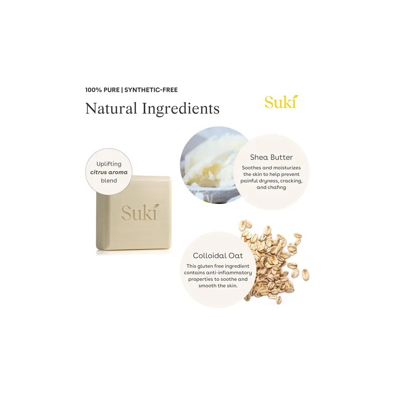 Suki Skincare Barra Limpiadora De Piel Sensible, 4 Onzas
