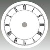SELVA dial white lacquered - Roman numerals - external diameter