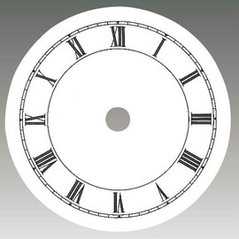SELVA dial white lacquered - Roman numerals - external diameter 57-139 mm - material: aluminium