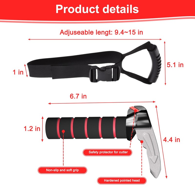 Shouken 3 in 1 Car Door Handle for Elderly,Car Handle
