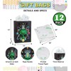DolliBu Alien Large Gift Bags with Tissue Paper, 12 Pc