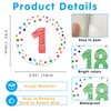 Fsaoor 36PCS Line Up Spots 4" Confetti Floor Stickers Number