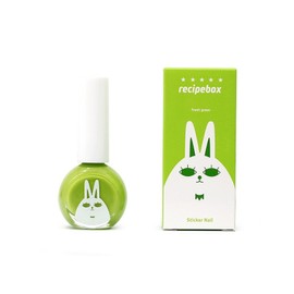 Recipe Box Children's Water-Based Nail Polish 10ml, 1 ea, Fresh Green / 레시피박스 어린이 수성 매니큐어 10ml, 1개, 프레시그린