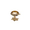 DreamKraft Brass Handmade Engraved Design Kuber Diya (Oil Lamp) with