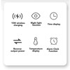 3 in 1 Alarm Clock with Wireless Charging and Night
