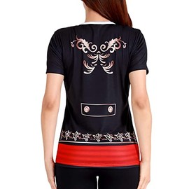 Funny World - Disfraz de Novedad Camiseta Mujer Camiseta Gráfica 3D