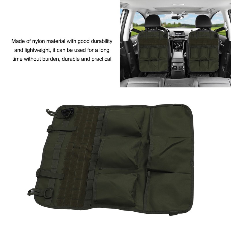 Car Back Seat Storage Bag Multifunctional Nylon Lightweight Optimizing Space