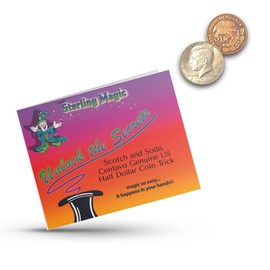 Ted's Sterling Magic Scotch and Soda Centavo Genuine US Half Dollar Coin Trick (Premier Edition)