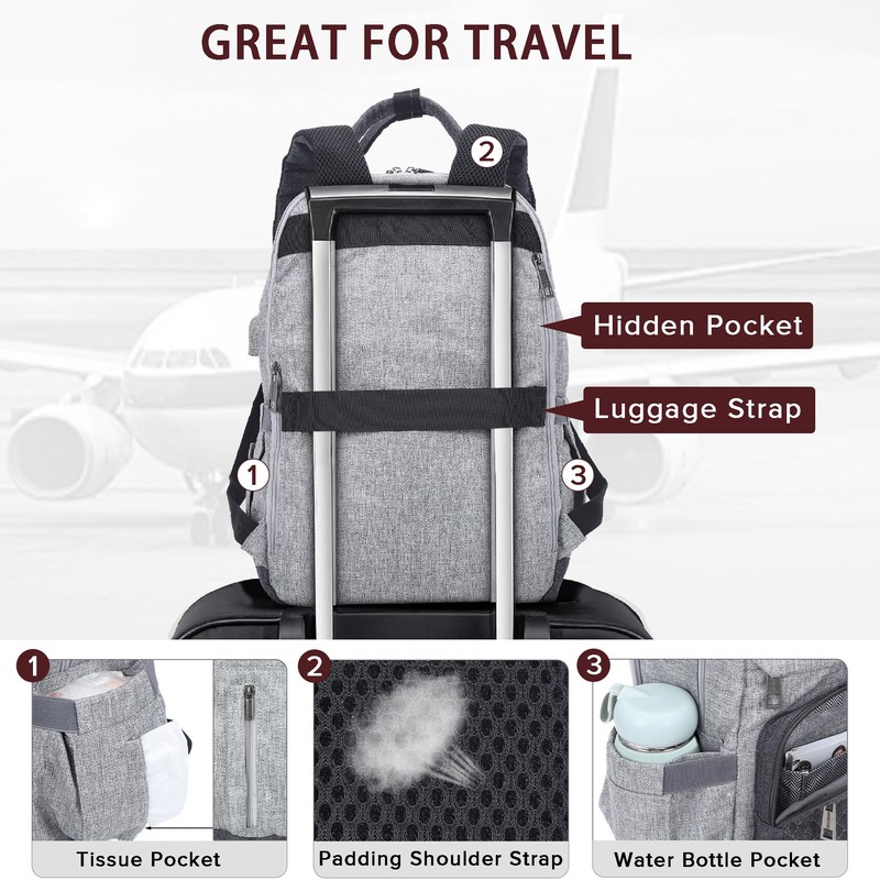 Angel Kiss Backpack Purse for Women, Large Travel Backpack with