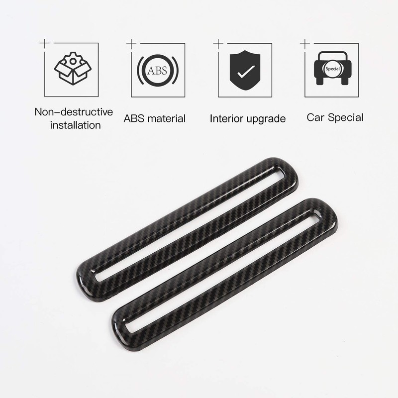 Interior Door Vent Cover Trim for Dodge Challenger 2015-2020 Carbon