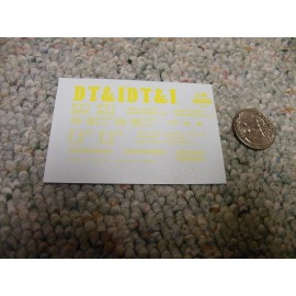 na Herald King decals N Detroit Toledo Ironton 60' Greenville box car yellow XX250