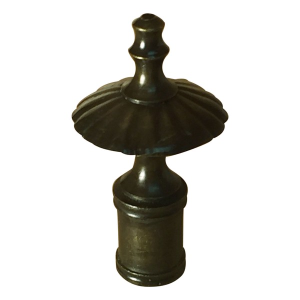 Royal Designs Umbrella Lamp Finial for Lamp Shade, 2.5 Inch, Antique Brass