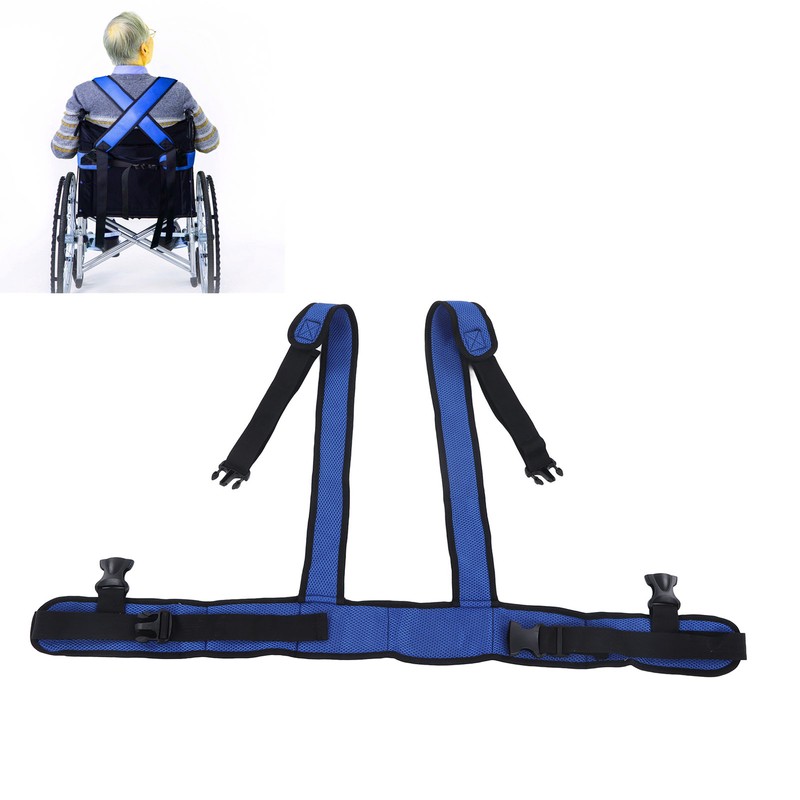 Wheelchair Seat Belt Mesh Breathable Adjustable Wheelchair Restraints Strap for