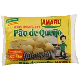 Amafil Bread Mix Pao de Queijo Pan De Queso, 1kg GLUTEN FREE, cheese, 35.2 Ounce