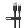 Flexi PRO 10ft USB to USB-C Data Cable-Black/Gray/Whitecolor: Black Color