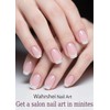 Semi Cured Gel Nail Strips, No LED Lamp Needed, French