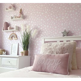 Dalmatian Wall Sticker Hand Drawn 288 Set Spots Irregular Polka Dot for Kids Rooms Girls Boys Bedroom Decoration Children Baby Nursery Decals Home Office Wall Art Stickers Decor