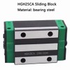HGH25CA Linear Rail Carriage Block, Bearing Steel Square Slide Carriage