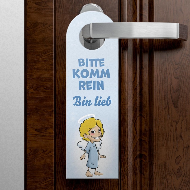 Please do not disturb - come in door hanger with