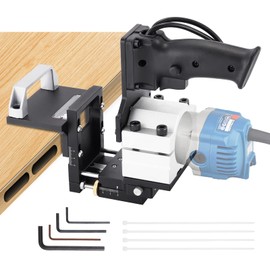 YUCHENGTECH 2 in 1 Invisible Fastener Slotting Bracket Router Mortising Jig Mortise and Tenon Jig for Router Woodworking Slotting Locator for Woodworking Furniture Splicing