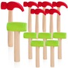 Nagpew 10 Pack Kids Hammer Toy, Wooden Small Simulation Maintenance