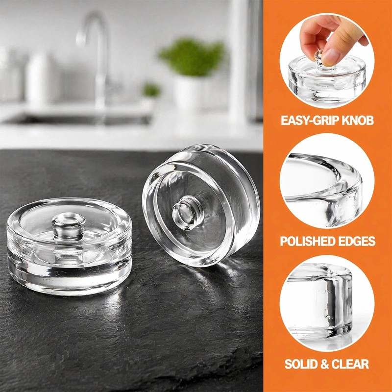 2 Pack Glass Fermentation Weights, 7cm Wide Mouth for Fermenting