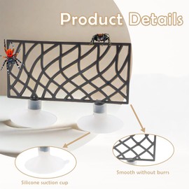 Plastic Jumping Spider Hideout Set with Suction Cup Climbing Accessories Climbing Toys for Jumping and Small Spiders