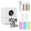 GuKKK Mini Printer, Mobile Photo Printer, Portable Mini Photo Printer,