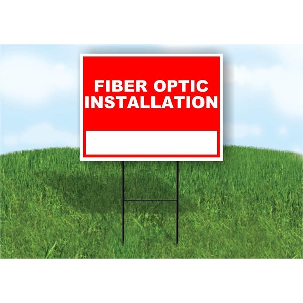 Fiber Optic Installation Write On Me Red 18x24 in Single