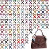 Cutecrop 100 Pcs Skinny Purse Scarf for Women Handbag Scarves