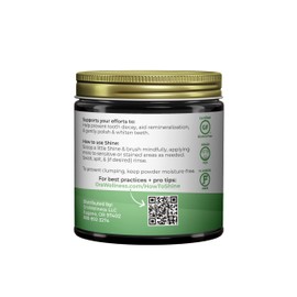OraWellness Shine Remineralizing Tooth Powder with Hydroxyapatite, Natural Teeth Whitening Powder, Tooth Stain Remover and Polisher, Fresh Mint