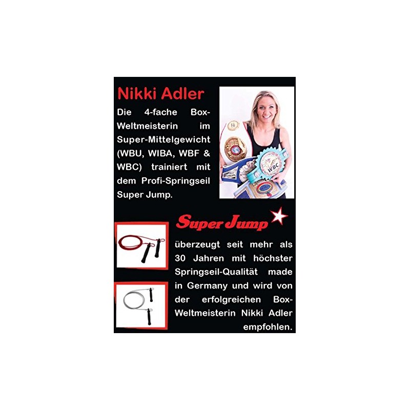 Super Jump Professional Skipping Rope 280 cm Plastic Rope