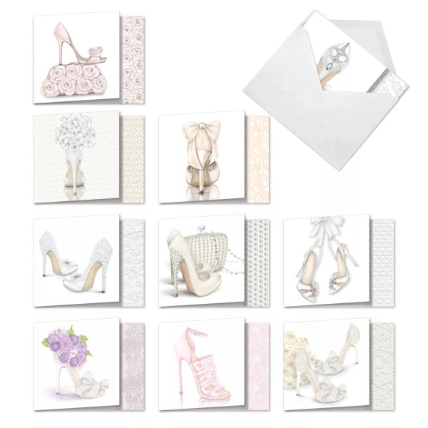 The Best Card Company 10 Assorted Wedding All Occasion Note