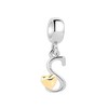 Symretie Women's A-Z Letter Charm Pendant Initial Beads Charms with