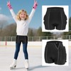 3D Protective Padded Shorts, Kids Zipper Tailbone Protector, Butt and
