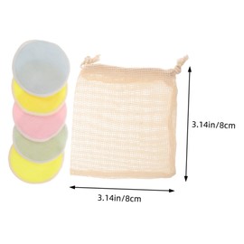 Baluue 5pcs Cleaning Pads Facial Cleaning Pad Facial Pads Reusable Makeup Powder Puff Face Makeup Remover Makeup Washcloths Face Cleaning Pad Makeup Remover Pads Make up Removal Pad
