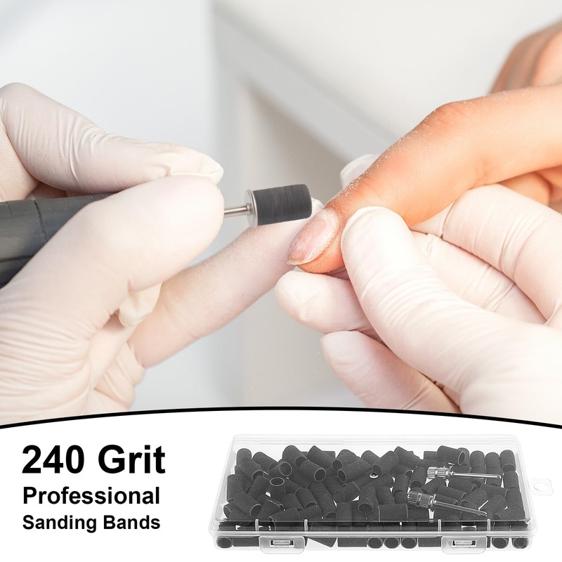 Difenni Sanding Bands for Nail Drill,Sanding Bands Nail Drill Bits
