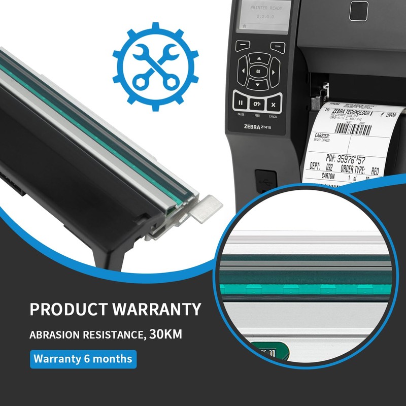 203DPI Thermal Printhead Replacement for Zebra ZT410/ZT411 Printers - Part