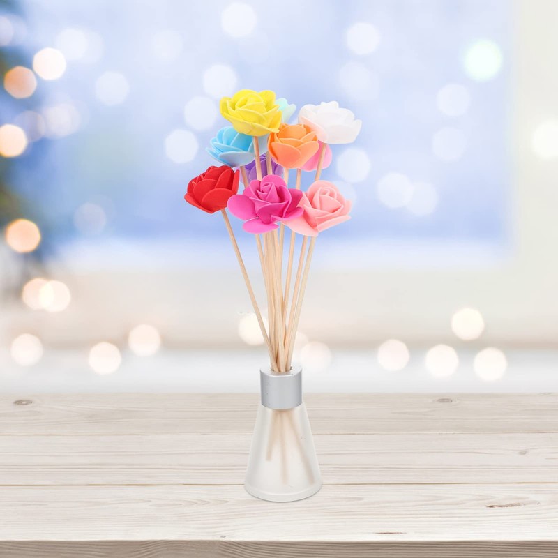 Holz Rattanstäbchen Blumen Diffusor Stöcke Stäbchen 20 Stücke Duftstäbchen Raumduft