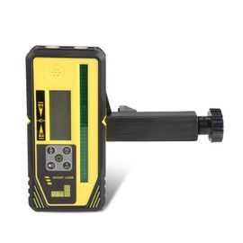 Mountlaser Digital Rotary Laser Receiver with Dual LCD Display, Digital Readouts and Built-In Bubble Level, Compatible with All Green Rotary Lasers（Laser Wavelength<515nm ）- Rod Clamp Included